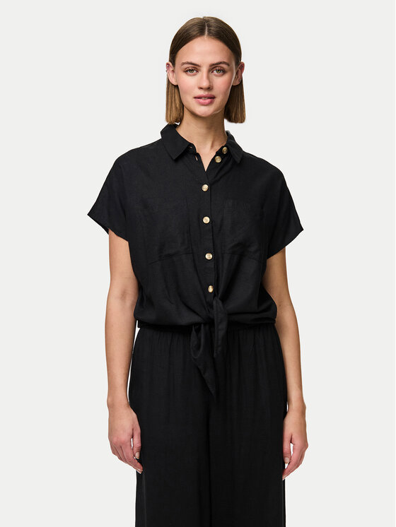 Pieces Риза Pia 17154736 Черен Regular Fit за Жени цена