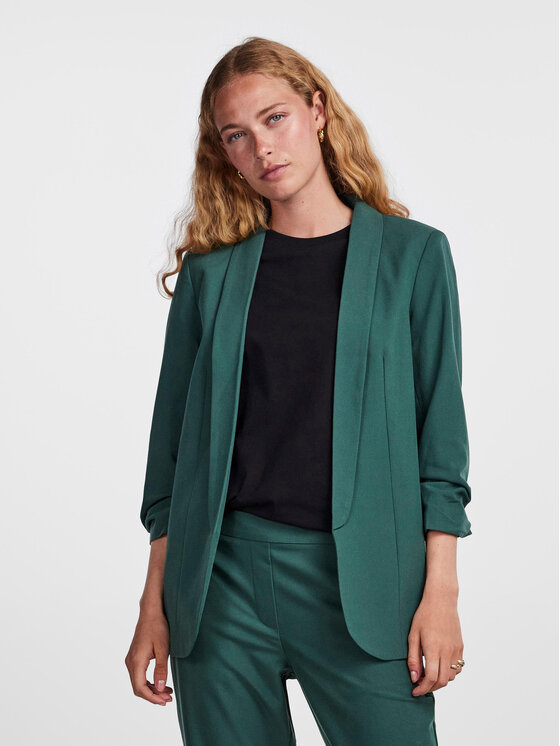 Pieces Сако 17090996 Зелен Regular Fit за Жени цена
