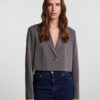 Pieces Сако 17141850 Сив Cropped Fit за Жени цена