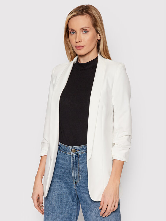 Pieces Сако Boss 17090996 Бял Regular Fit за Жени цена