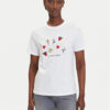 Pieces Тишърт Funly 17160308 Бял Regular Fit за Жени цена