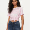 Pieces Тишърт Ria 17146339 Розов Regular Fit за Жени цена