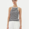 Pieces топ Jane 17155477 Черен Slim Fit за Жени цена