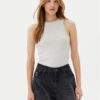 Pieces топ May 17154480 Сив Slim Fit за Жени цена