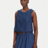 Pieces топ Tenim 17157936 Тъмносин Regular Fit за Жени цена