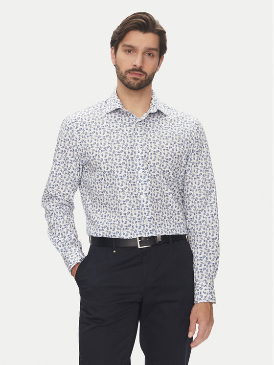 Pierre Cardin Риза C6 11004.0409 Тъмносин Modern Fit за Мъже цена