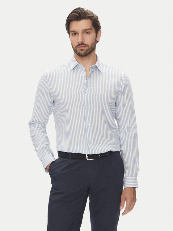 Pierre Cardin Риза C6 41017.0482 Светлосиньо Modern Fit за Мъже цена