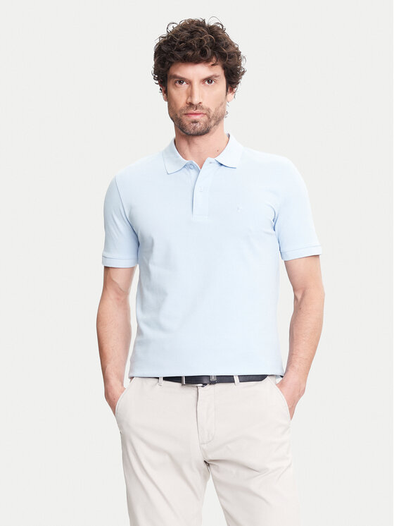 Pierre Cardin Тениска с яка и копчета C5 21354.2110 Светлосиньо Regular Fit за Мъже цена