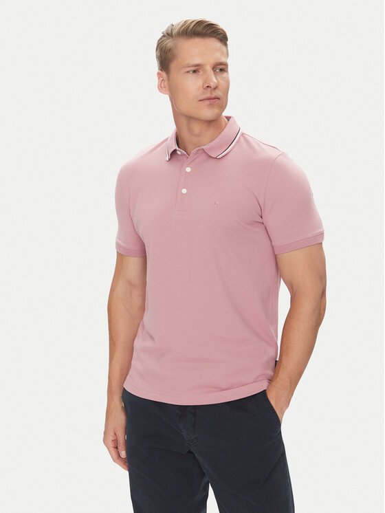Pierre Cardin Тениска с яка и копчета C5 21374.2112 Розов Regular Fit за Мъже цена