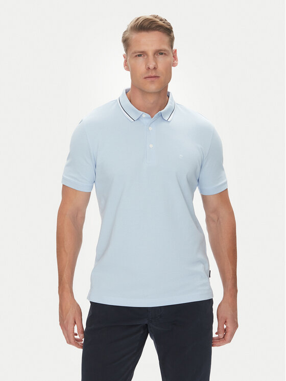 Pierre Cardin Тениска с яка и копчета C5 21374.2112 Светлосиньо Regular Fit за Мъже цена
