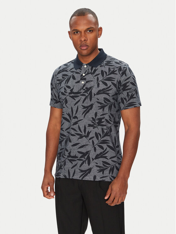 Pierre Cardin Тениска с яка и копчета C5 21434.2117 Тъмносин Regular Fit за Мъже цена