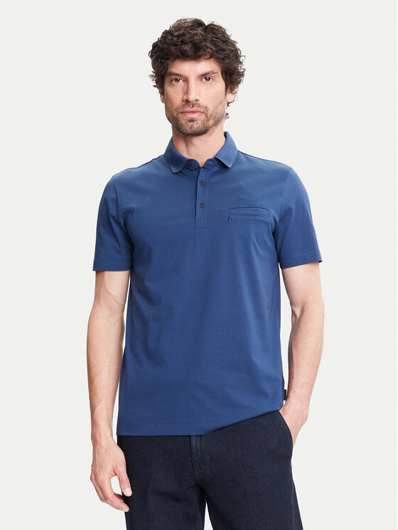 Pierre Cardin Тениска с яка и копчета C5 21514.2122 Тъмносин Regular Fit за Мъже цена