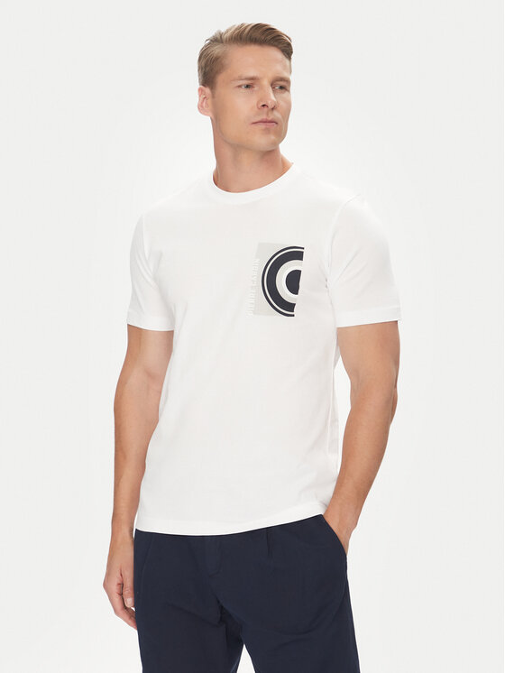 Pierre Cardin Тишърт C5 21460.2120 Бял Regular Fit за Мъже цена