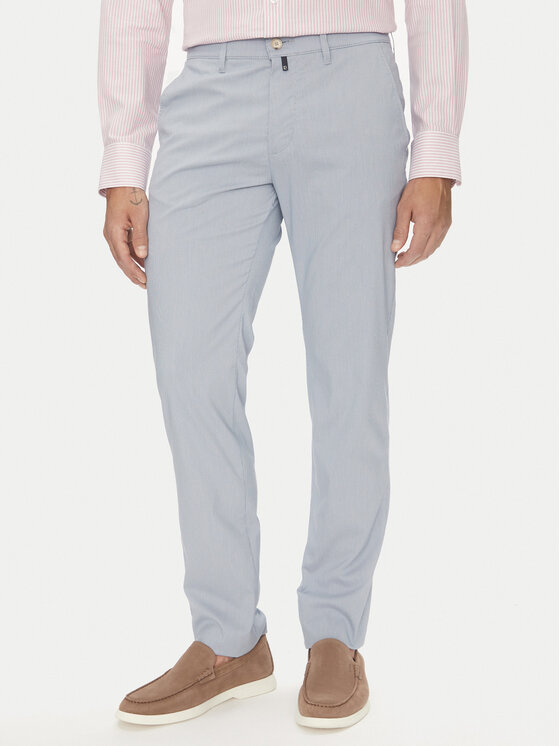 Pierre Cardin Чино панталони C3 33730.1058 Светлосиньо Slim Fit за Мъже цена