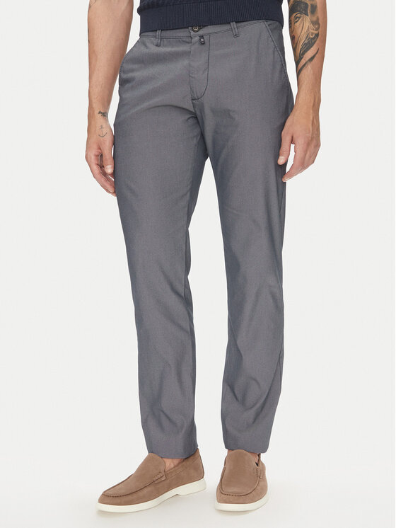 Pierre Cardin Чино панталони C3 33730.1060 Сив Slim Fit за Мъже цена