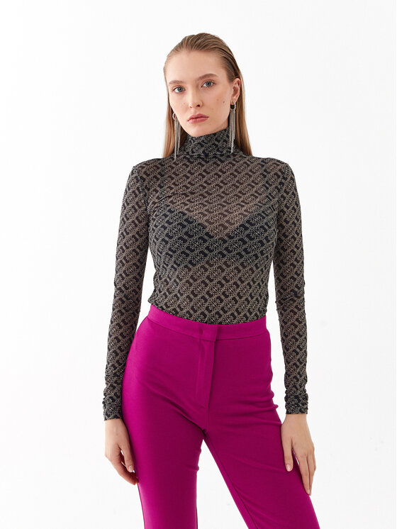 Pinko Блуза Lamu 101813 A13G Черен Slim Fit за Жени цена