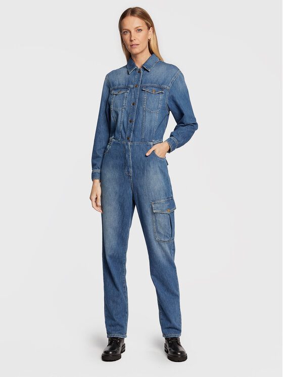 Pinko Гащеризон Zirlo 1J111J A0C5 Син Regular Fit за Жени цена