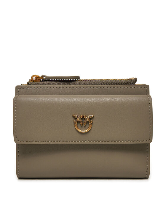 Pinko Голям дамски портфейл Compact Wallet . 103612 A0F1 Сив за Жени цена