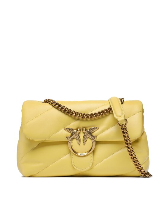 Pinko Дамска чанта Love Classic Puff Cl PE 23 PLTT 100038 A0F2 Жълт за Жени цена