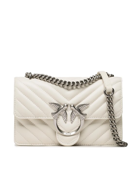 Pinko Дамска чанта Love Icon Mini Dc 100074 A0GK Бял за Жени цена