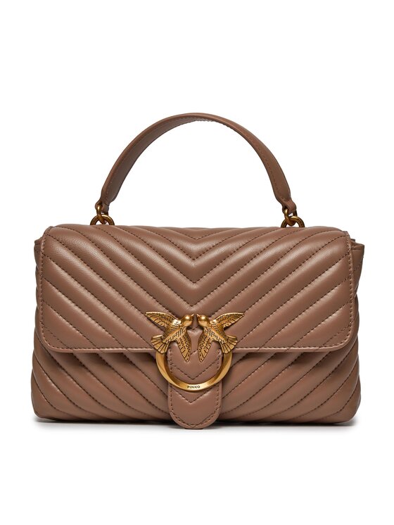 Pinko Дамска чанта Love Lady Puff Classic Cl Кафяв за Жени цена