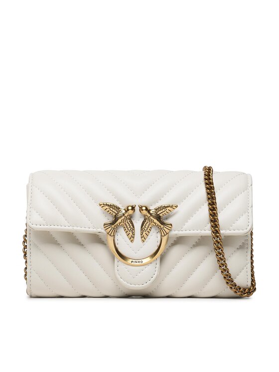 Pinko Дамска чанта Love Mini Icon Wallet C PE 23 PLTT 100062 A0GK Екрю за Жени цена