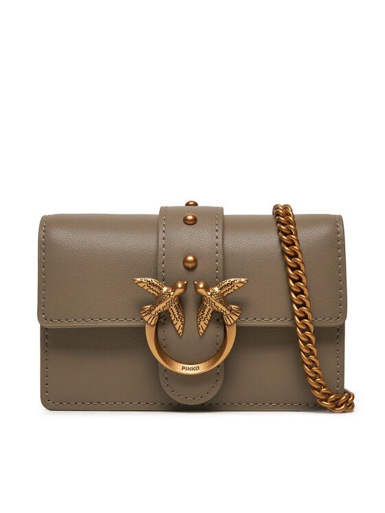 Pinko Дамска чанта Love One Micro C . AI 24-25 PCPL 100064 A0F1 Сив за Жени цена