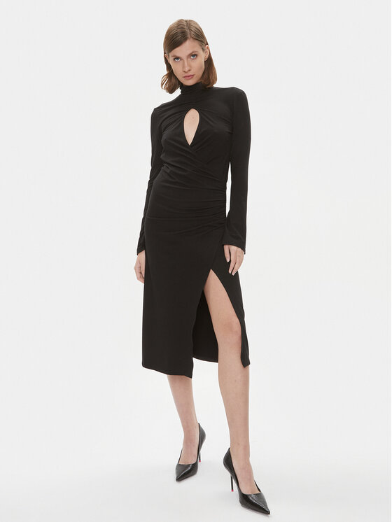 Pinko Коктейлна рокля Alpha 102367 A1DE Черен Slim Fit за Жени цена