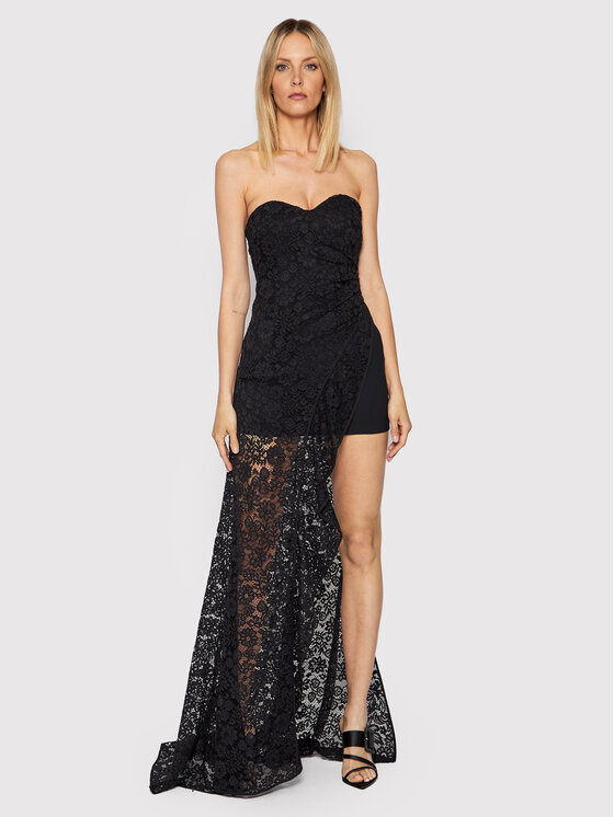 Pinko Коктейлна рокля Lampone 20222 PSPG 1N13JF 7573 Черен Slim Fit за Жени цена