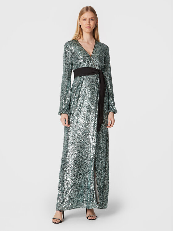 Pinko Официална рокля Germanico 1G18C0 A099 Зелен Regular Fit за Жени цена