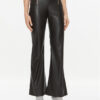 Pinko Панталони от имитация на кожа Paragas 102299 7105 Черен Wide Leg за Жени цена