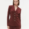 Pinko Сако Edvige 100259 A04I Бордо Slim Fit за Жени цена