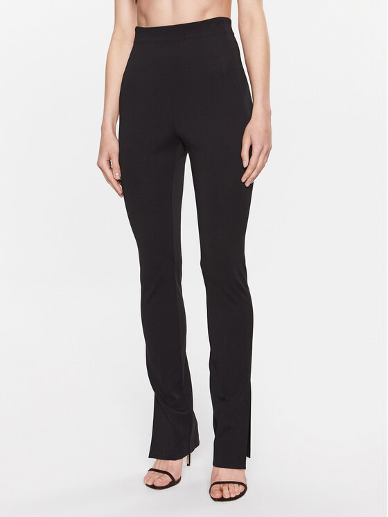 Pinko Текстилни панталони 100542 A0HM Черен Regular Fit за Жени цена