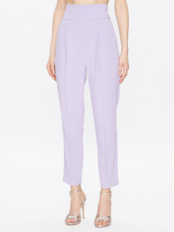 Pinko Текстилни панталони Natalia 100052 7624 Виолетов Regular Fit за Жени цена