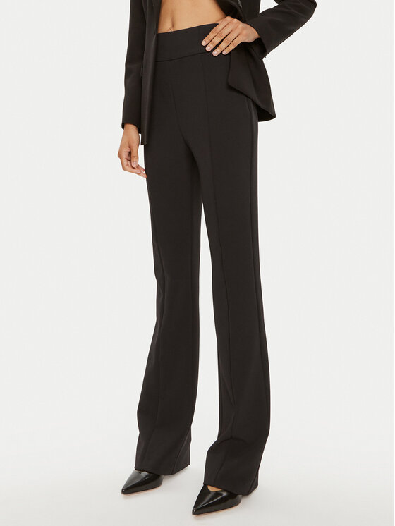 Pinko Текстилни панталони Solopaca 102851 A0HC Черен Regular Fit за Жени цена