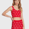Pinko топ 100210 A0IS Червен Slim Fit за Жени цена