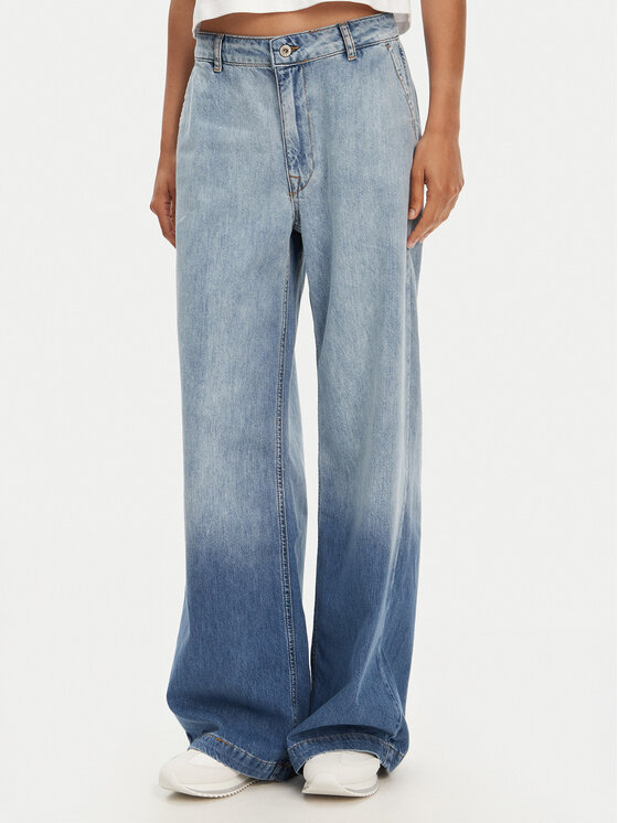 Please Дънки P869200002 Син Wide Leg за Жени цена
