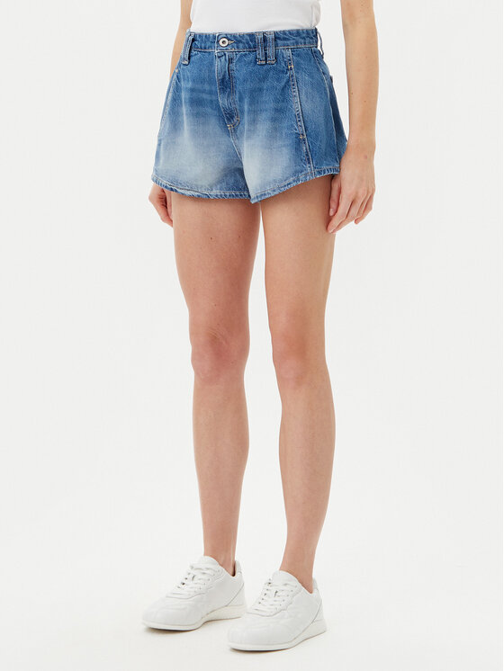 Please Дънкови шорти D0KDEH0W7S Син Regular Fit за Жени цена