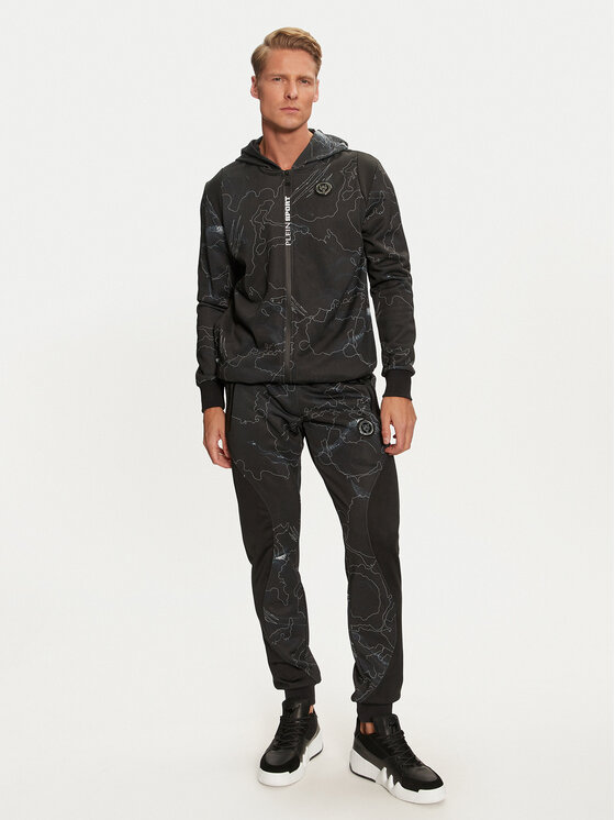 Plein Sport Анцуг Jogging Set: Top/Trousers Lunar FADC MJJ0763 STE003N Черен Regular Fit за Мъже цена