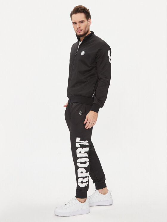 Plein Sport Анцуг Jogging Tracksuit: Top/Trousers AACC MJJ0606 SJO002N Черен Regular Fit за Мъже цена