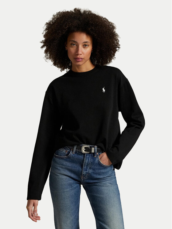 Polo Ralph Lauren Блуза 211967105002 Черен Straight Fit за Жени цена
