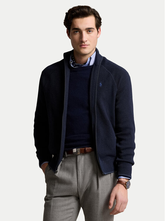 Polo Ralph Lauren Кардиган 710941093001 Тъмносин Regular Fit за Мъже цена