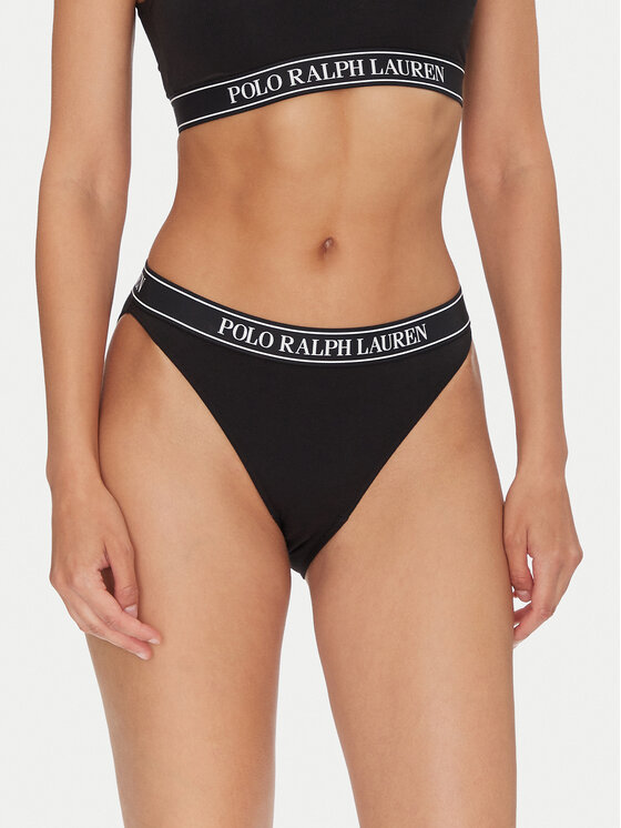 Polo Ralph Lauren Класически дамски бикини 4P0482 Черен за Жени цена