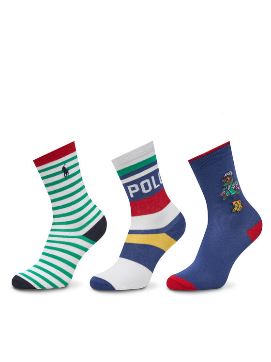 Polo Ralph Lauren Комплект 3 чифта дълги чорапи детски 443969088001 Цветен за Момчета цена