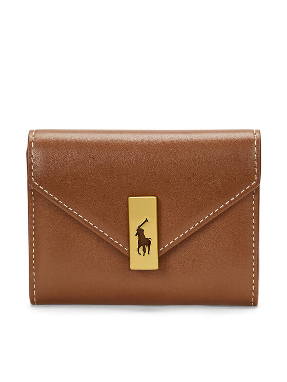 Polo Ralph Lauren Малък дамски портфейл 427886734008 Кафяв за Жени цена