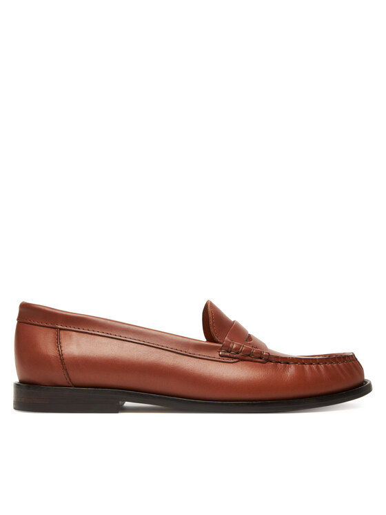 Polo Ralph Lauren Мокасини Calfskin Penny Loafer 818961942001 Кафяв за Жени цена