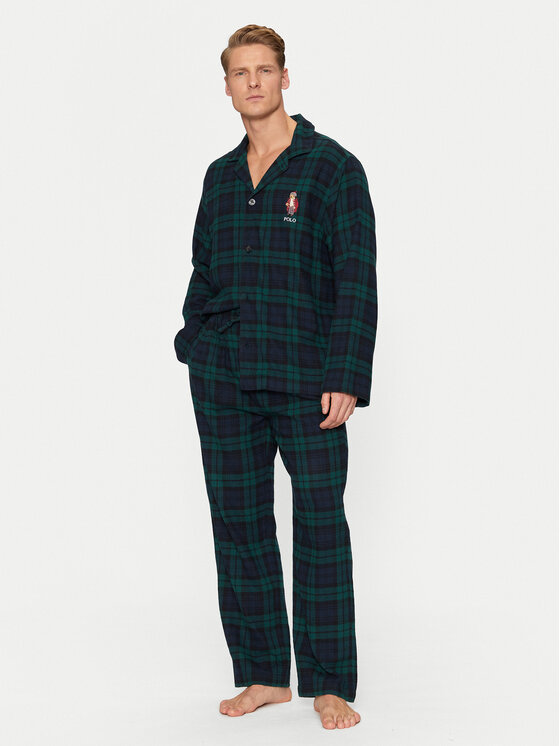Polo Ralph Lauren Пижама 714915985002 Зелен Regular Fit за Мъже цена