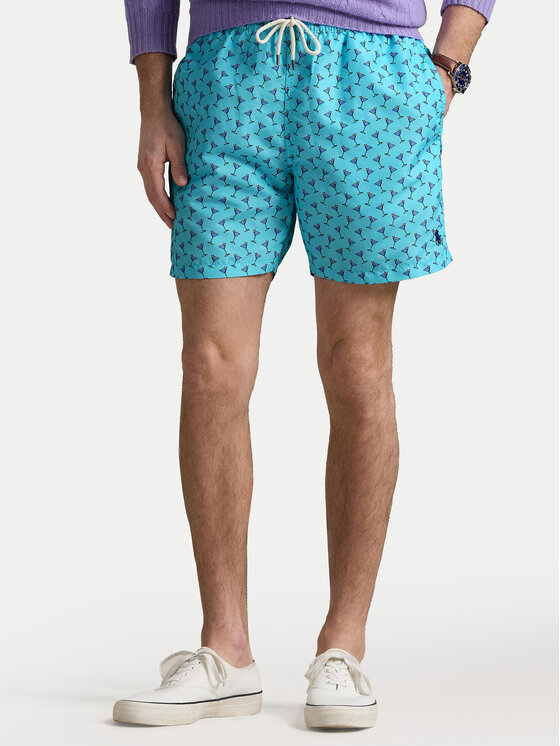 Polo Ralph Lauren Плувни шорти 710963824001 Светлосиньо Classic Fit за Мъже цена