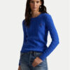 Polo Ralph Lauren Пуловер 211971865006 Син Slim Fit за Жени цена