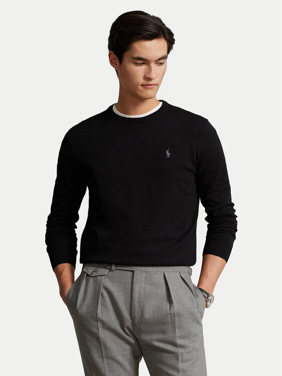 Polo Ralph Lauren Пуловер Ls 710684957008 Черен Slim Fit за Мъже цена